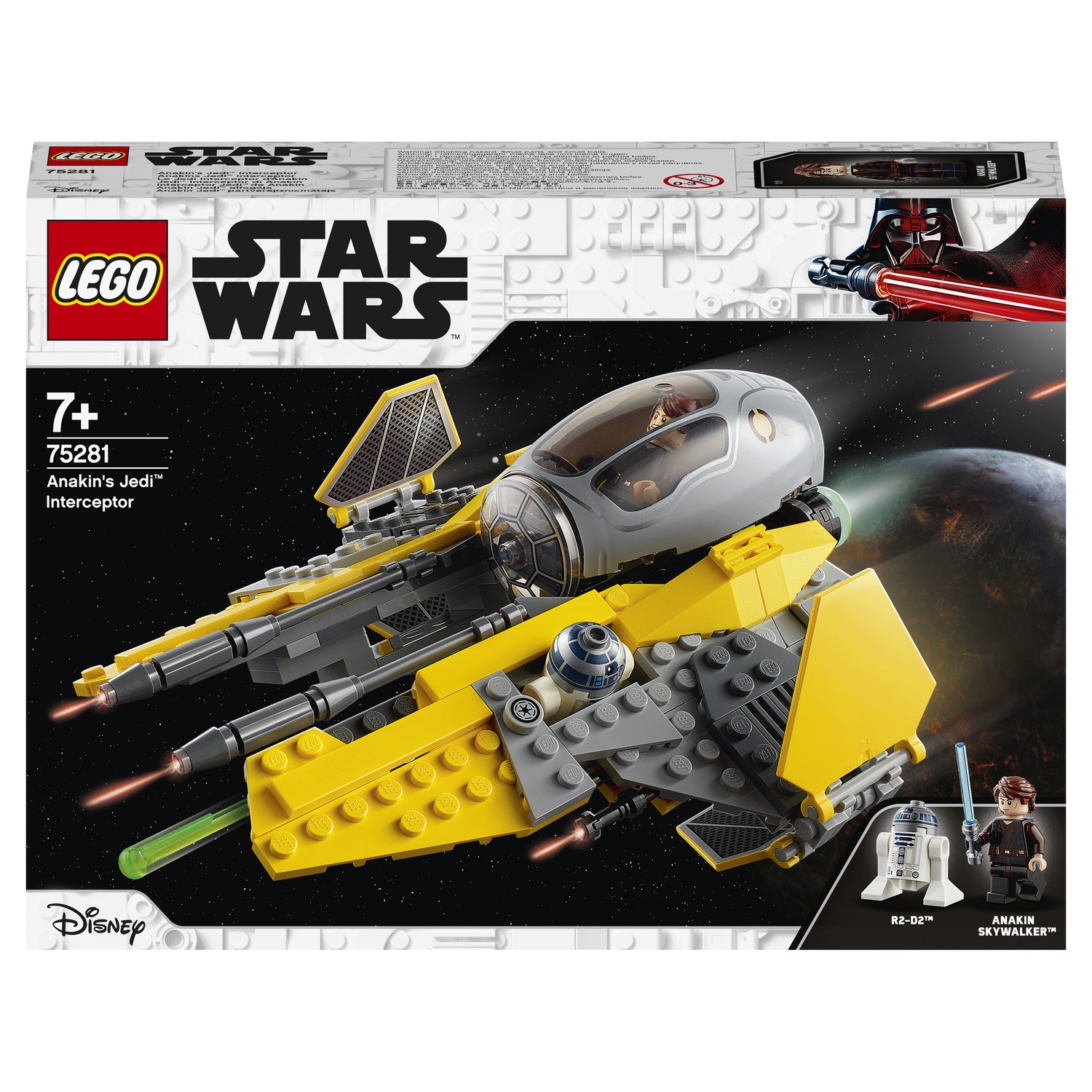 Конструктор LEGO Star Wars Джедайский перехватчик Энакина 75281 купить по  цене 3349 ₽ в интернет-магазине Детский мир