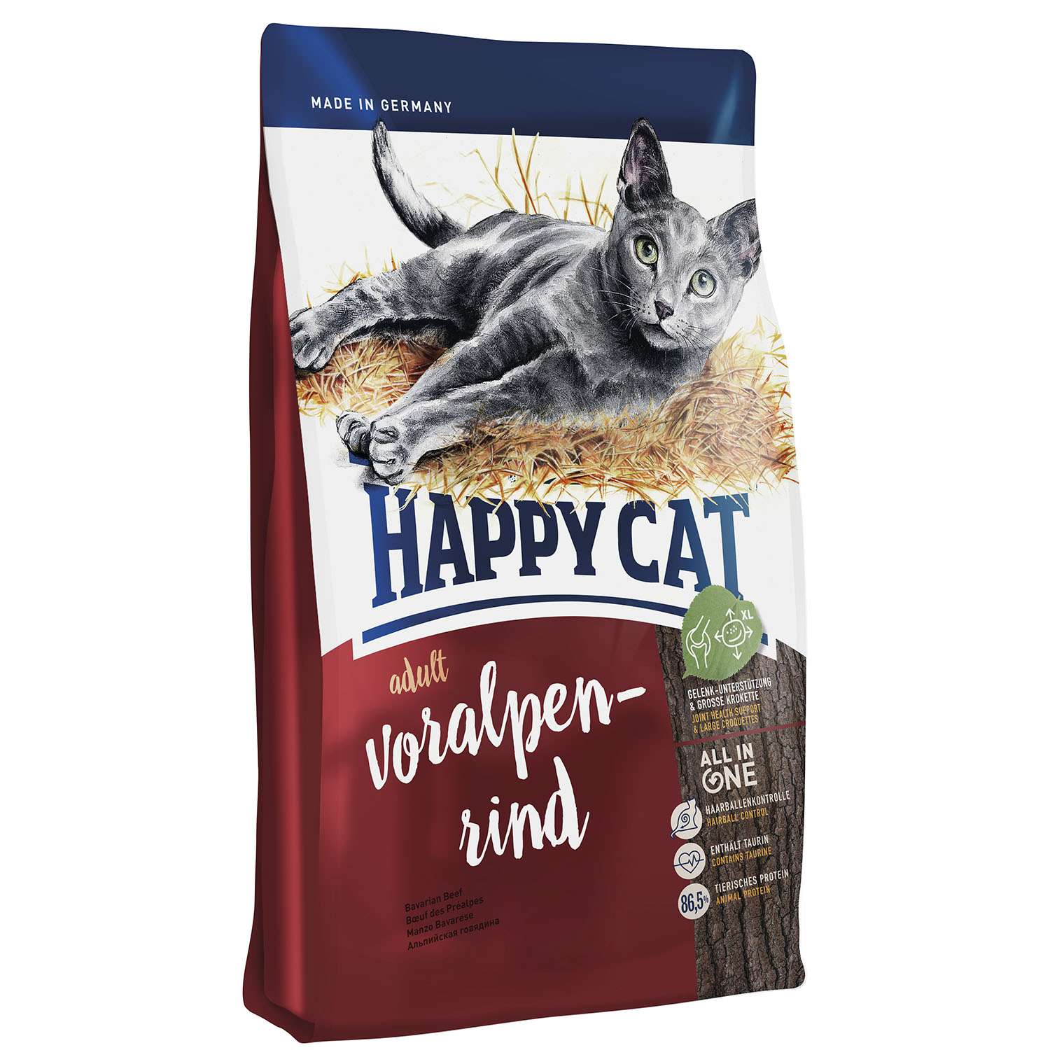 Корм сухой для кошек Happy Cat Supreme 1.4кг альпийская говядина - фото 1