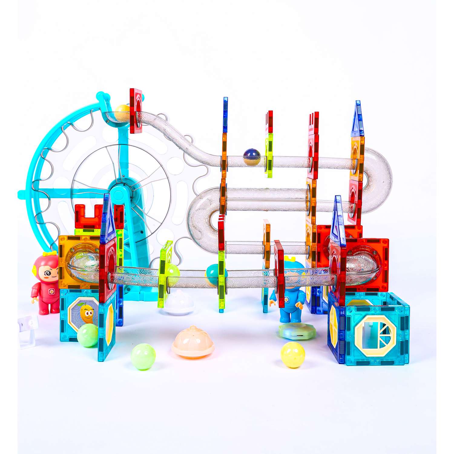 Магнитный конструктор Play Cool детский светящийся развивающий 120 деталей - фото 1