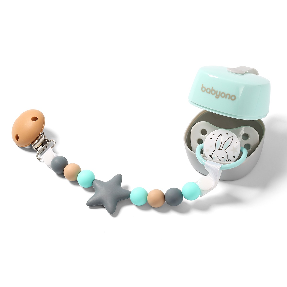 Пустышка Babyono NATURAL NURSING 0-3 месяцев 2 шт 1226/01 - фото 10