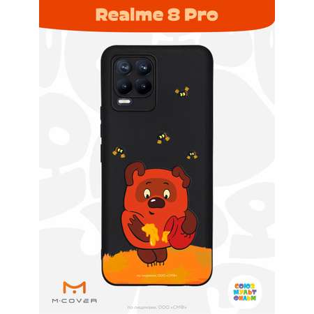 Силиконовый чехол Mcover для смартфона Realme 8 Pro Союзмультфильм Медвежонок и мед