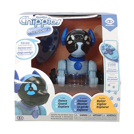 Робот WowWee Собачка Чиппи Голубая 2804-3818