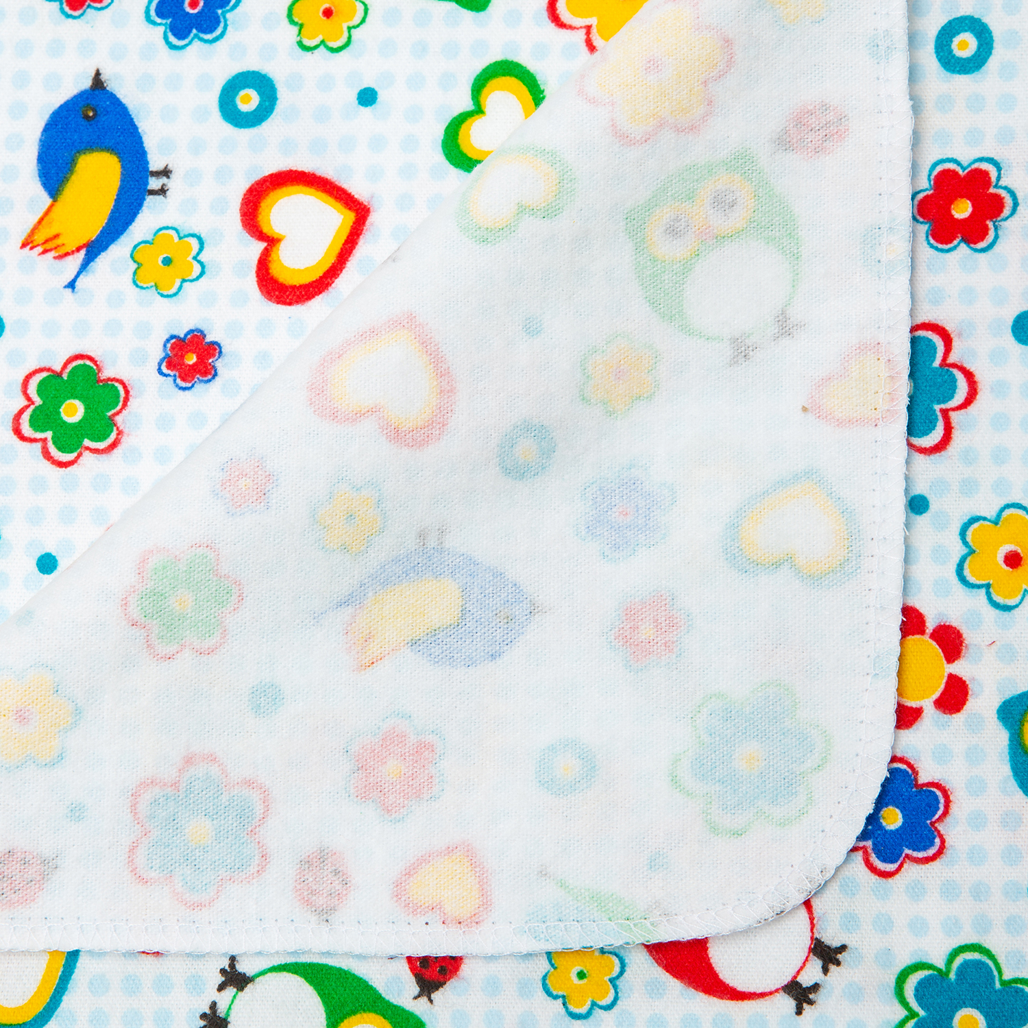 Пеленки фланелевые Чудо-чадо для новорожденных «Тейка» 85х120см совики/цветные 3 шт - фото 5