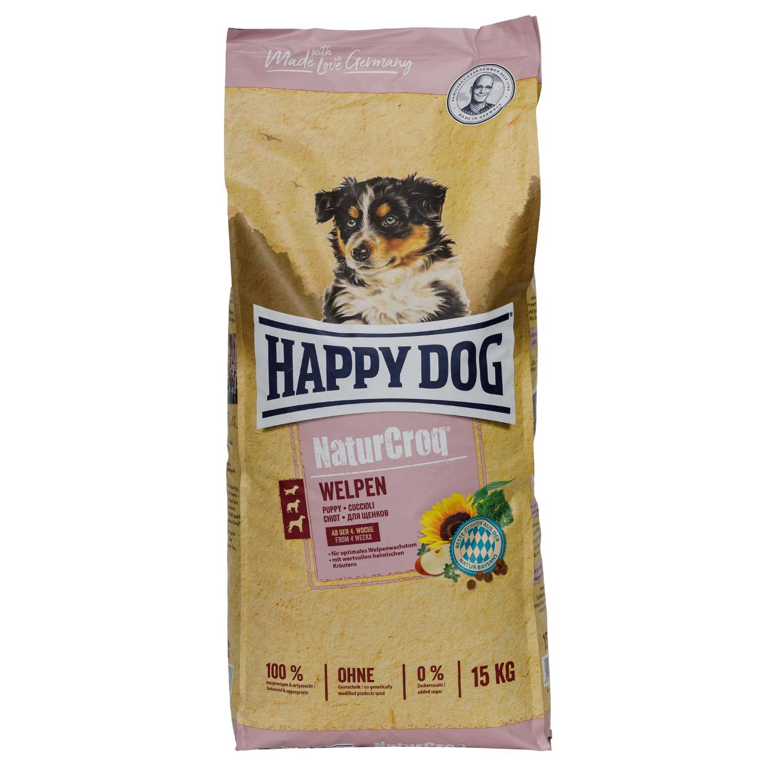 Корм для щенков Happy Dog Premium NaturCroq Welpen 15кг - фото 1