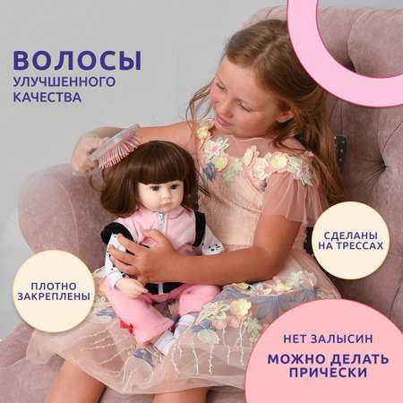 Кукла Реборн QA BABY девочка Диана силиконовая большая Reborn 42 см