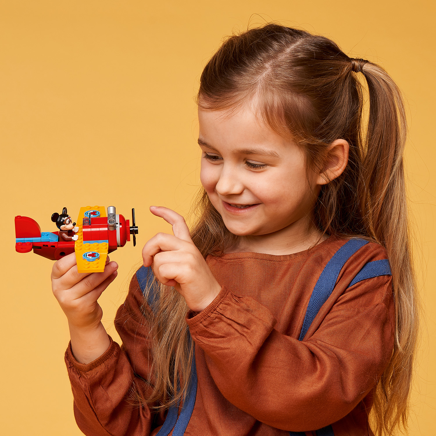 Конструктор LEGO Mickey and Friends Винтовой самолёт Микки блочный - фото 9