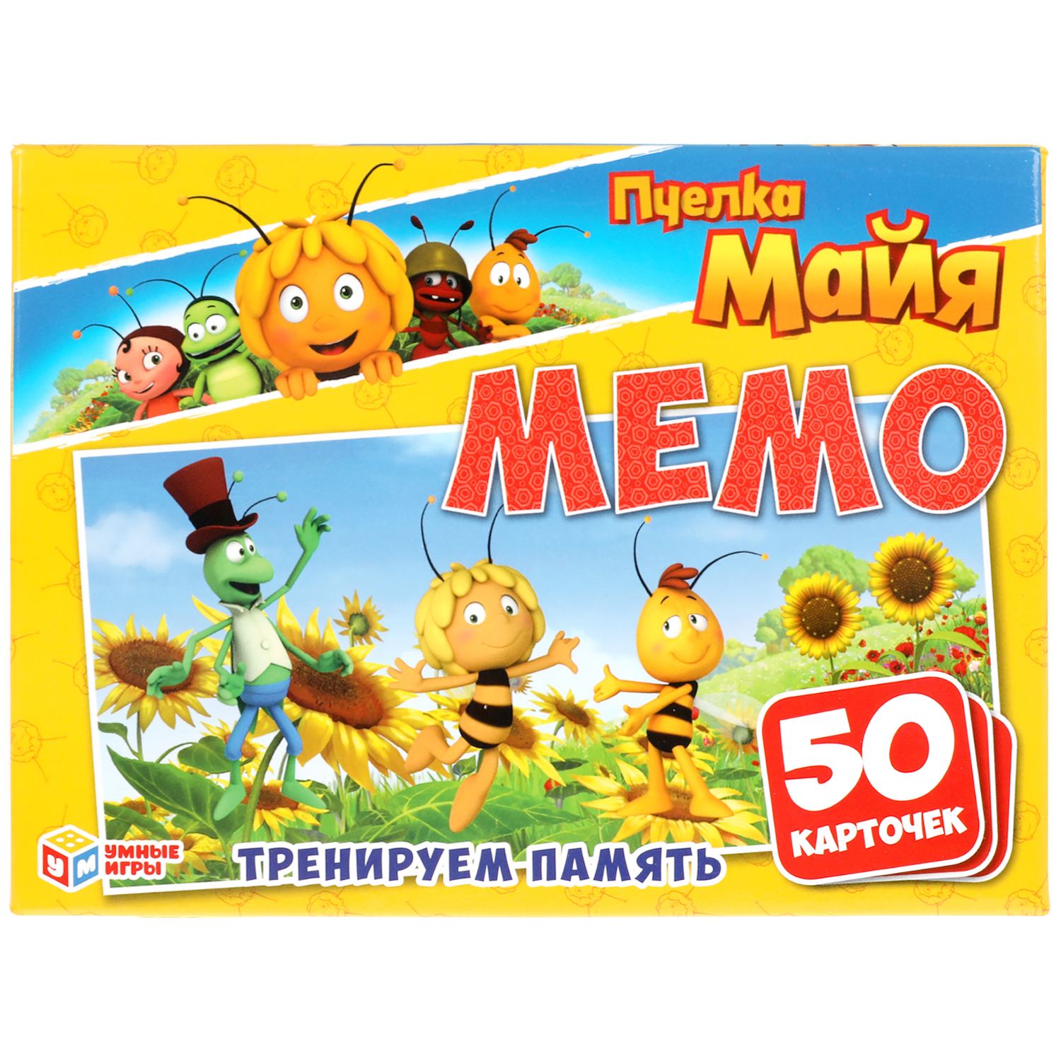 Настольная игра Умные игры Мемо Пчелка Майя - фото 1