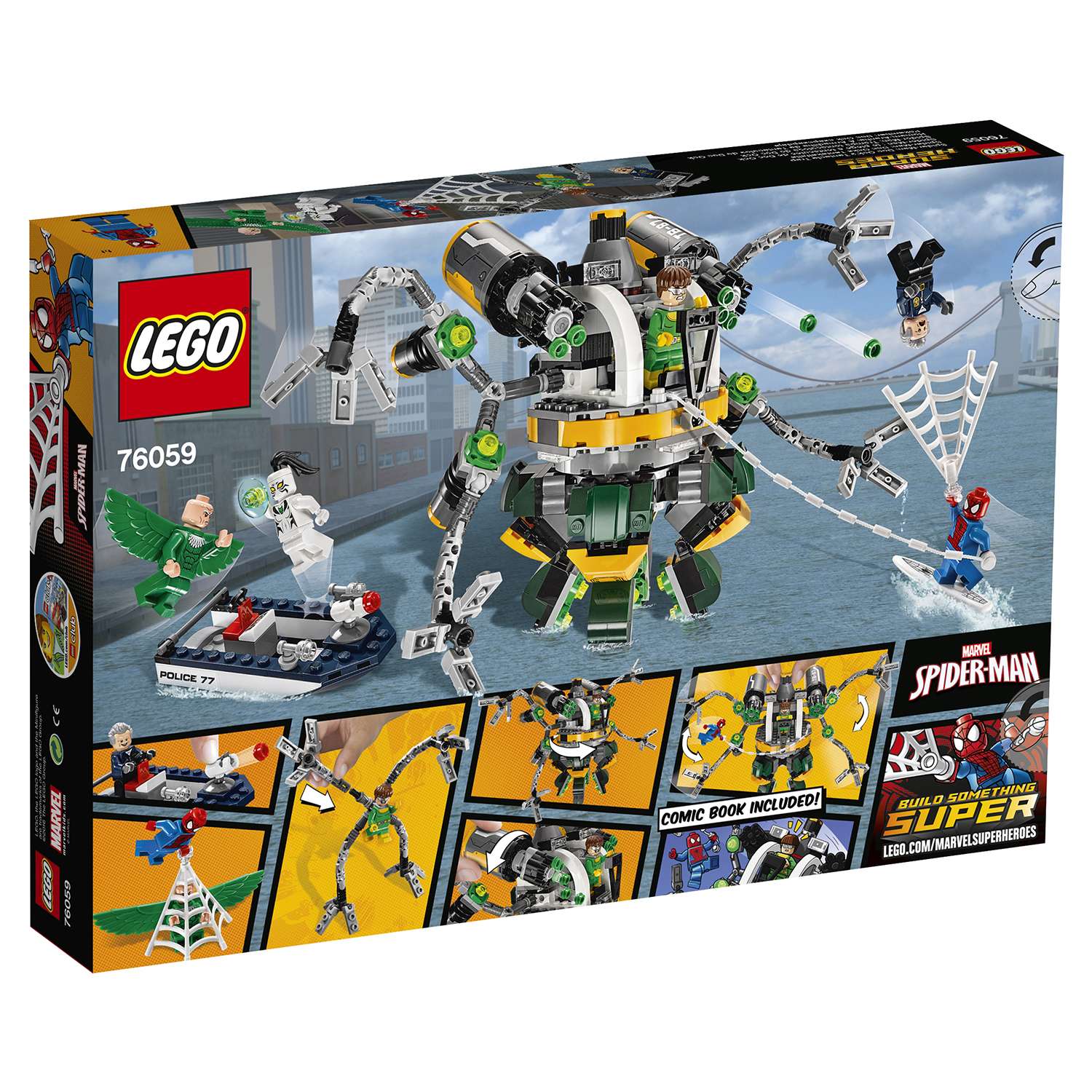 Конструктор LEGO Super Heroes Человек-паук: в ловушке Доктора Осьминога (76059) - фото 3
