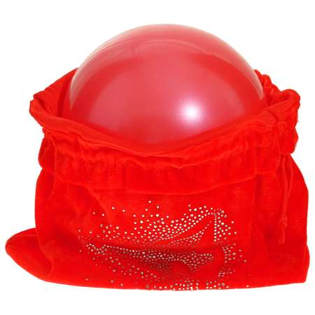Чехол для гимнастического мяча Grace Dance «Гимнастка». цвет красный. 35 × 36 см