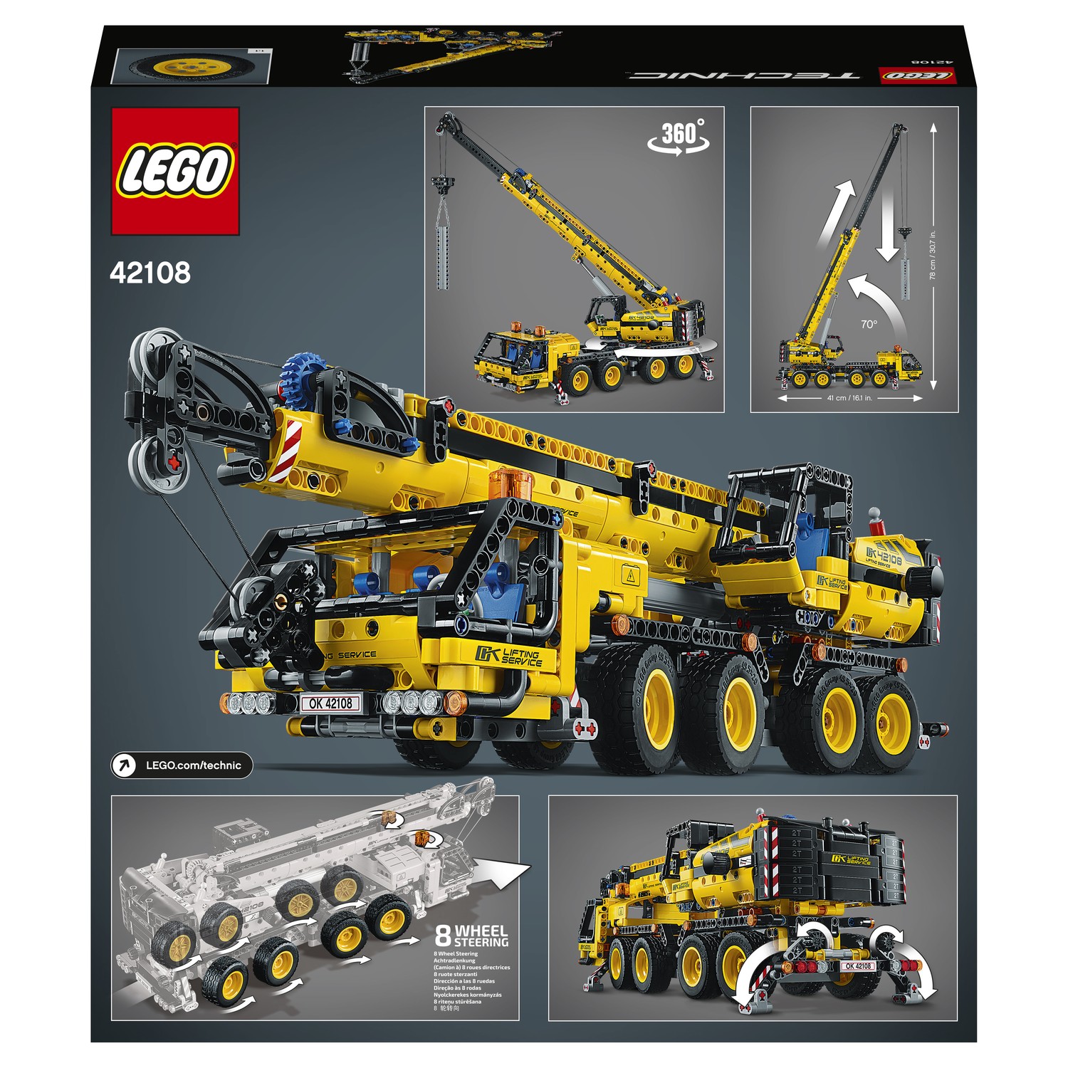 Конструктор LEGO Technic Мобильный кран 42108 - фото 3