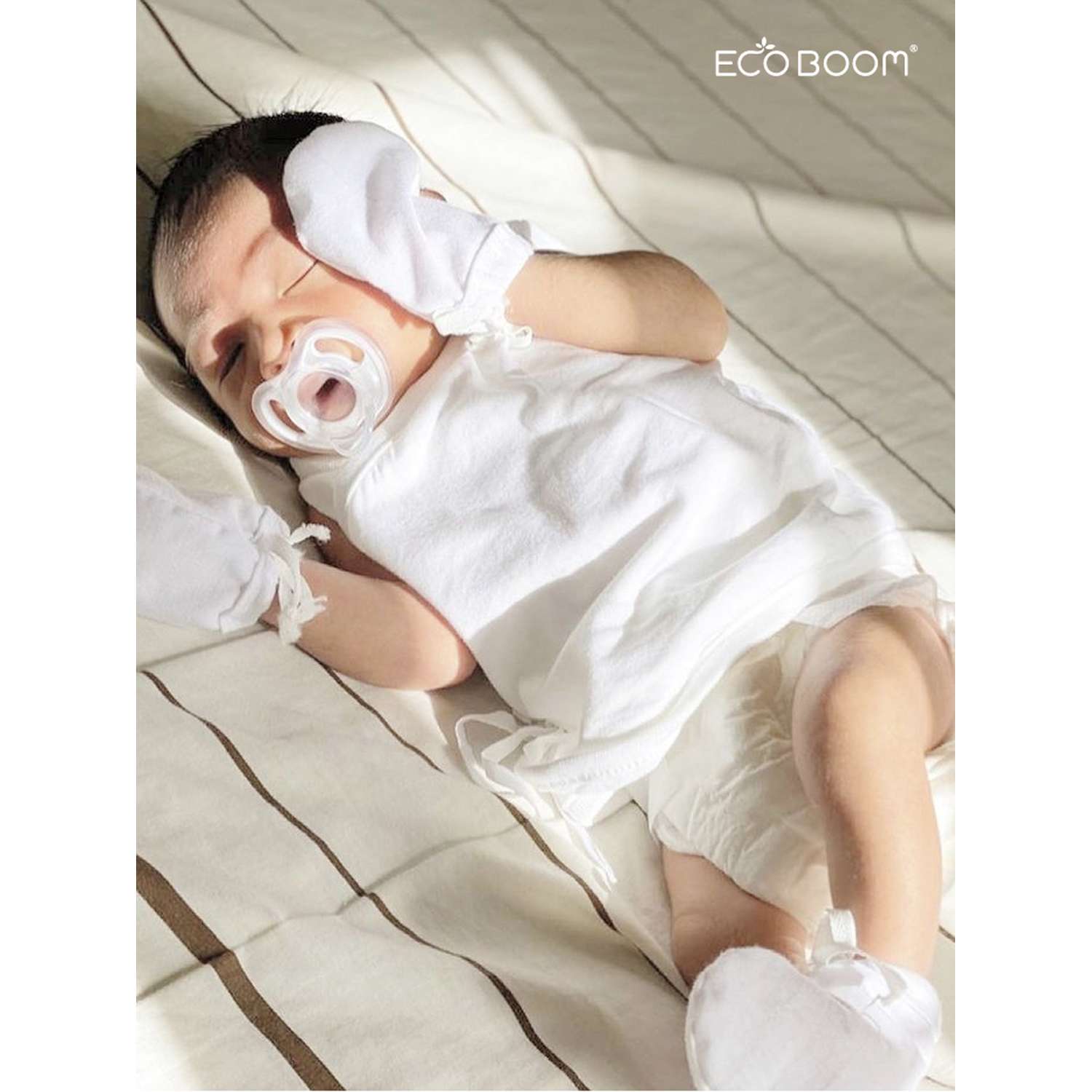 Бамбуковые подгузники детские ECO BOOM размер 2/S для детей весом 3-8 кг 36 шт - фото 11
