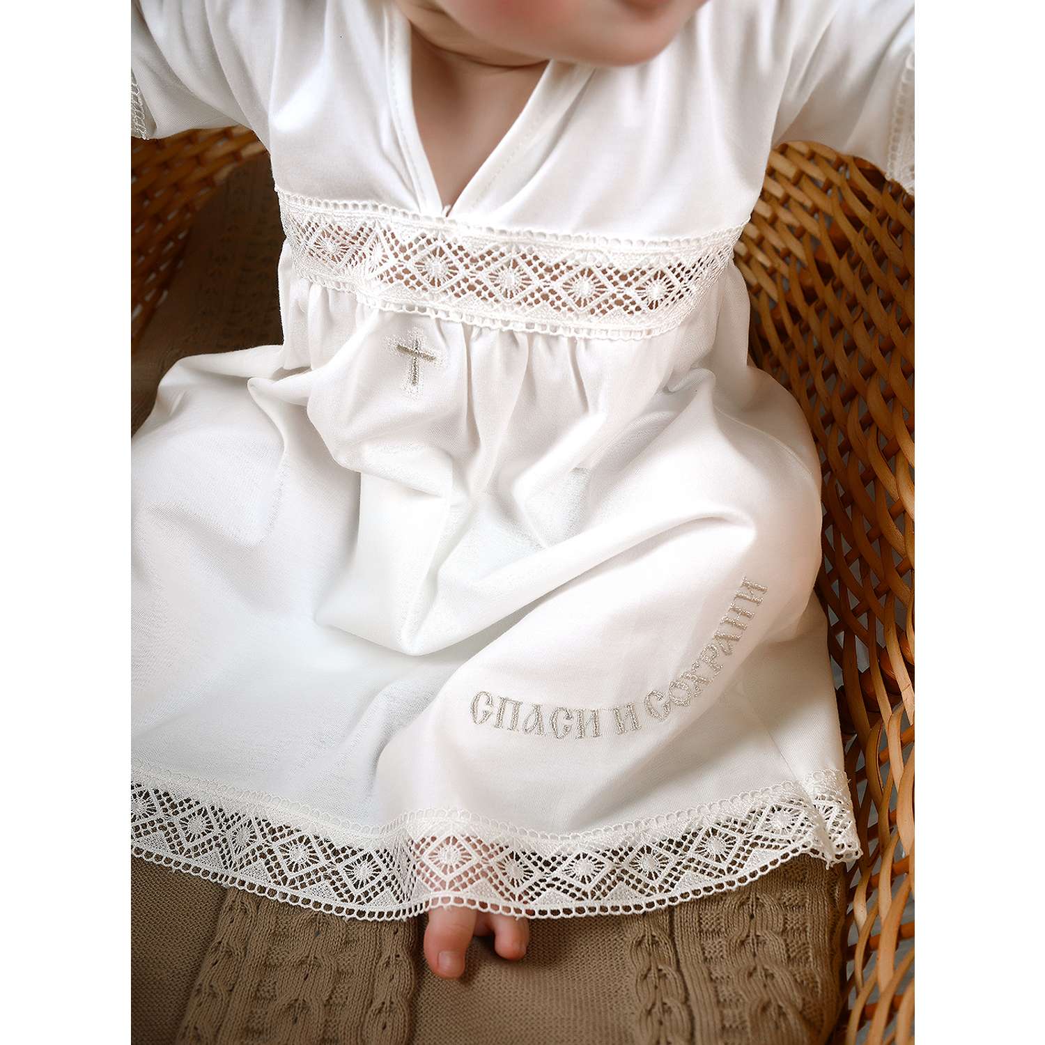 Платье крестильное LEO 0371/3_белый - фото 2
