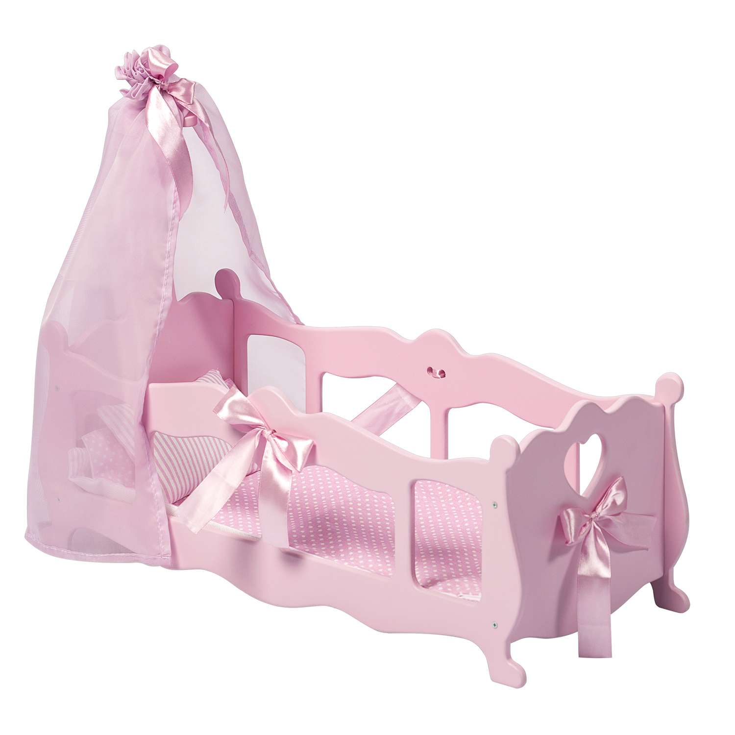 Мебель для кукол PAREMO Кроватка-колыбелька Розовый PFD120-54 PFD120-54 - фото 1