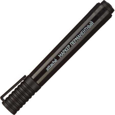 Маркер перманентный Attache универсальный черный 2-3 мм 15 шт