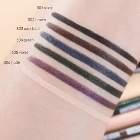 Карандаш для глаз Belor Design механический automatic soft eyepencil тон301 black