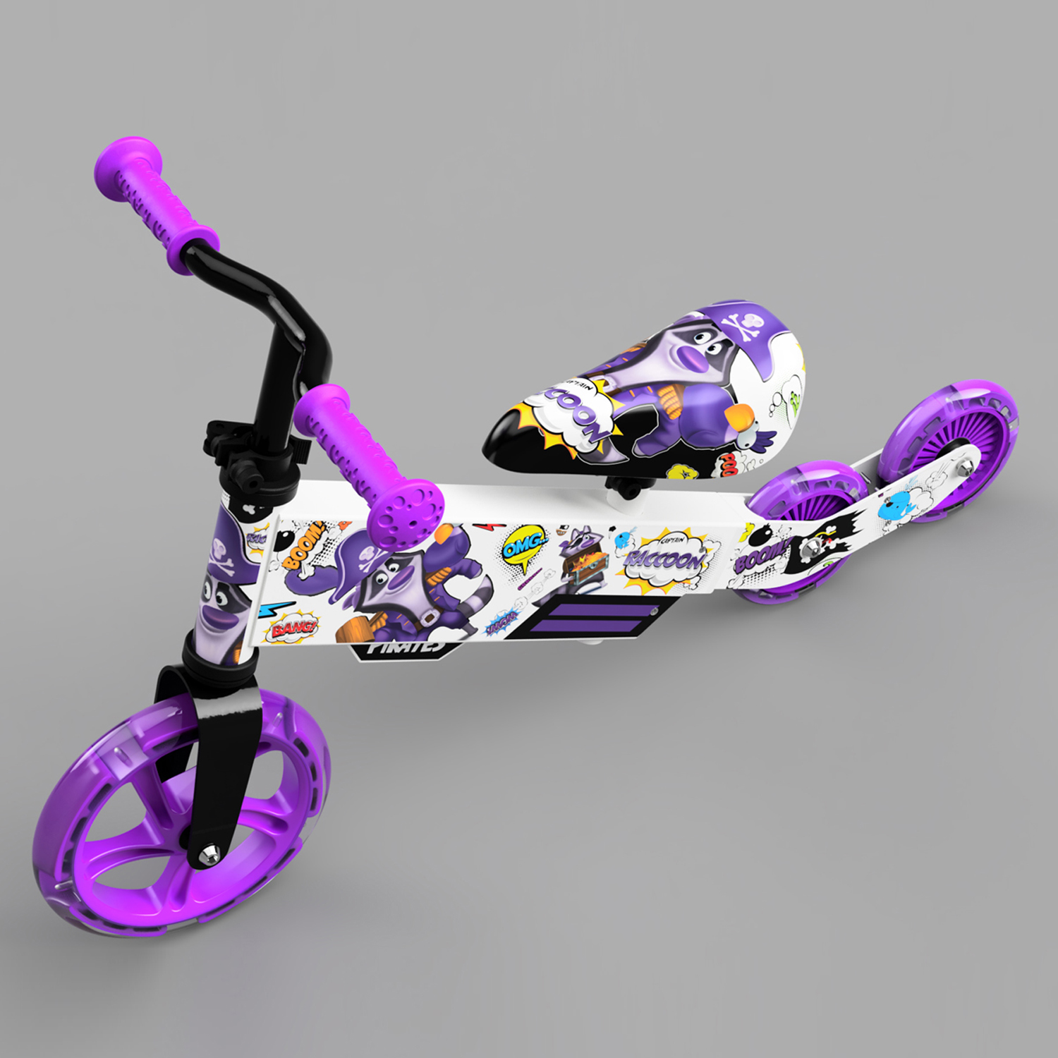 Беговел Small Rider для малышей Turbo Bike фиолетовый - фото 10