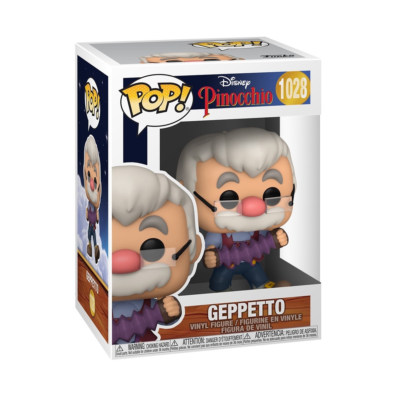 Фигурка Funko POP Джеппетто Geppetto with Accordion из мультфильма Пиноккио Pinocchio - фото 1