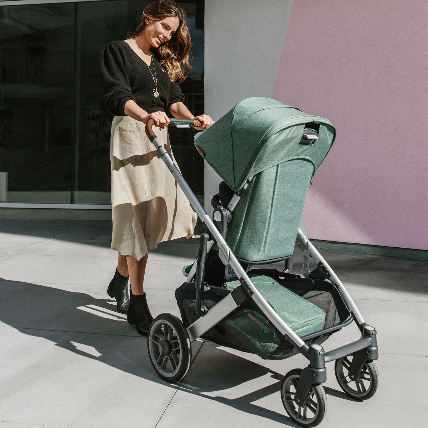 Коляска прогулочная UPPAbaby Cruz V2 Emmett Зеленый меланж - фото 20