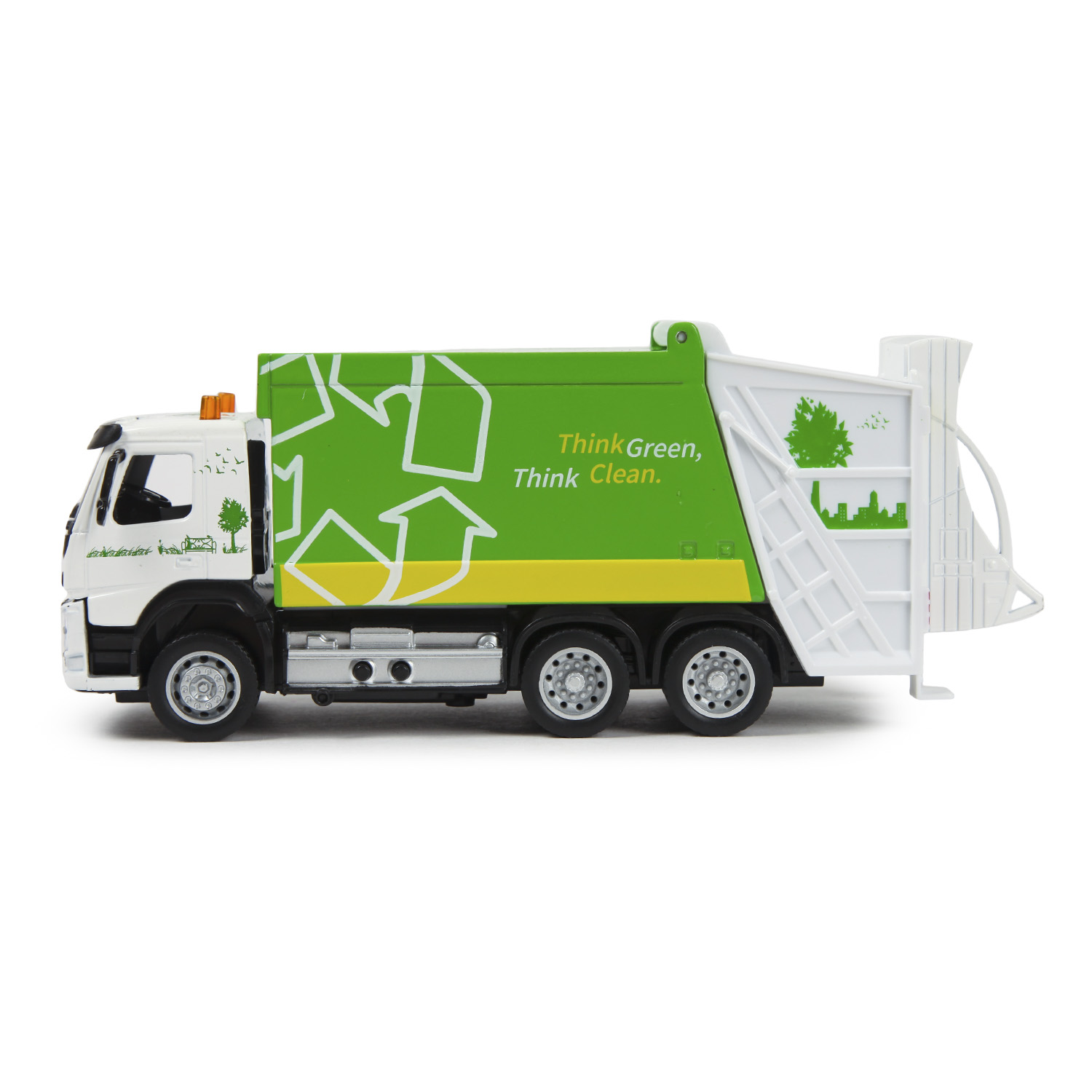 Машина MSZ 1:50 Volvo Garbage Truck Зеленая 68382 68382 - фото 3