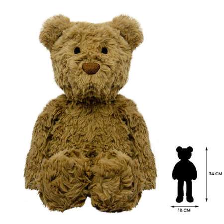 Мягкая игрушка All About Nature Коричневый Медведь 34см в выпрямленном состоянии серия Животный мир