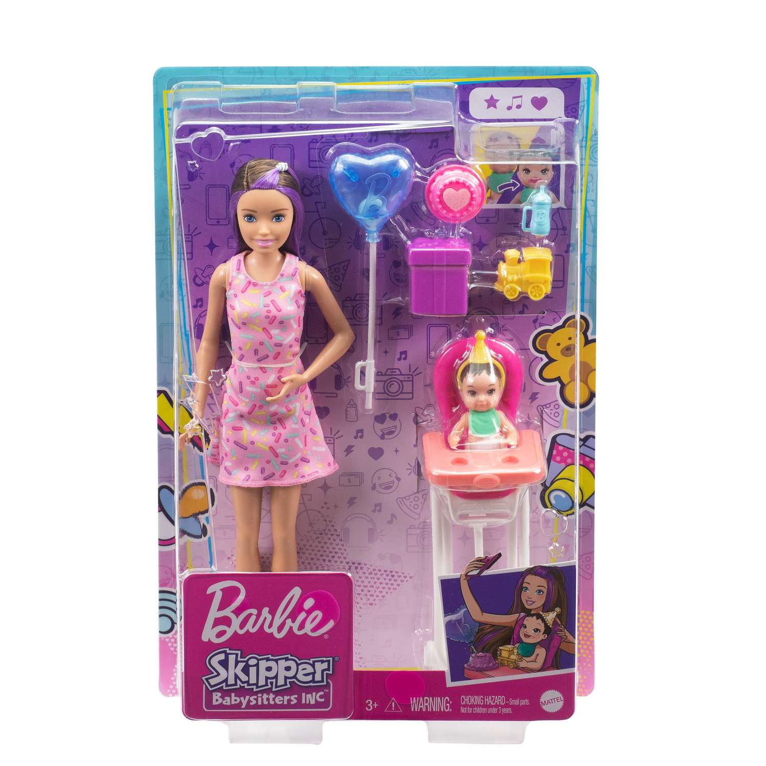 Набор игровой Barbie Скиппер Няня с малышом Кормление 3 GRP40 FHY97 - фото 3