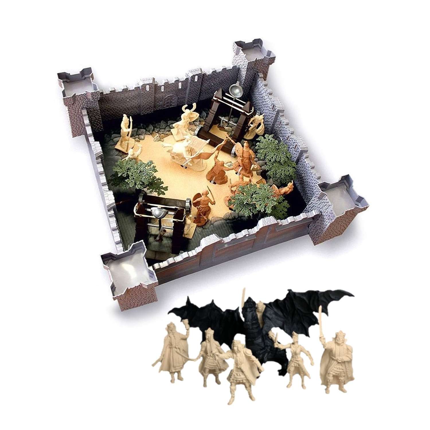Солдатики игровой набор БИПЛАНТ Крепость 1291+ Дракон и драконоборцы - фото 2