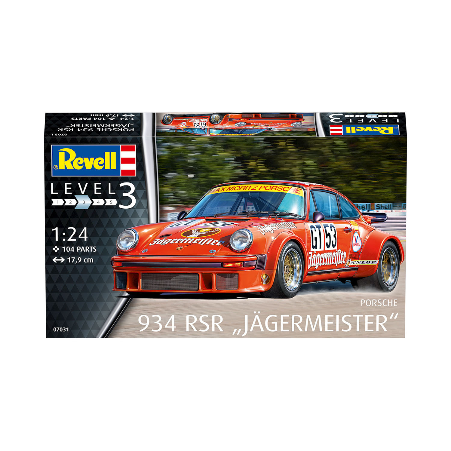 Модель для склейки Revell Автомобиль Porsche 934 RSR Jägermeister 07031 - фото 1