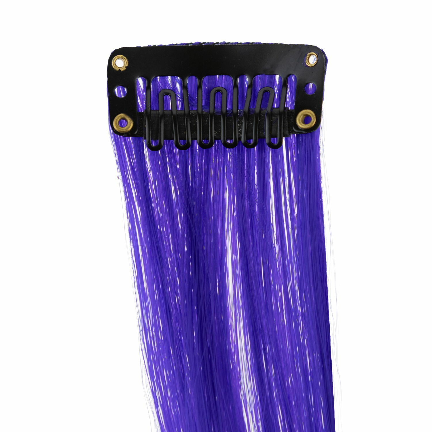 Цветные пряди для волос Lukky Fashion на заколках искусственные фиолетовый градиент 55 см аксессуары для девочек - фото 8