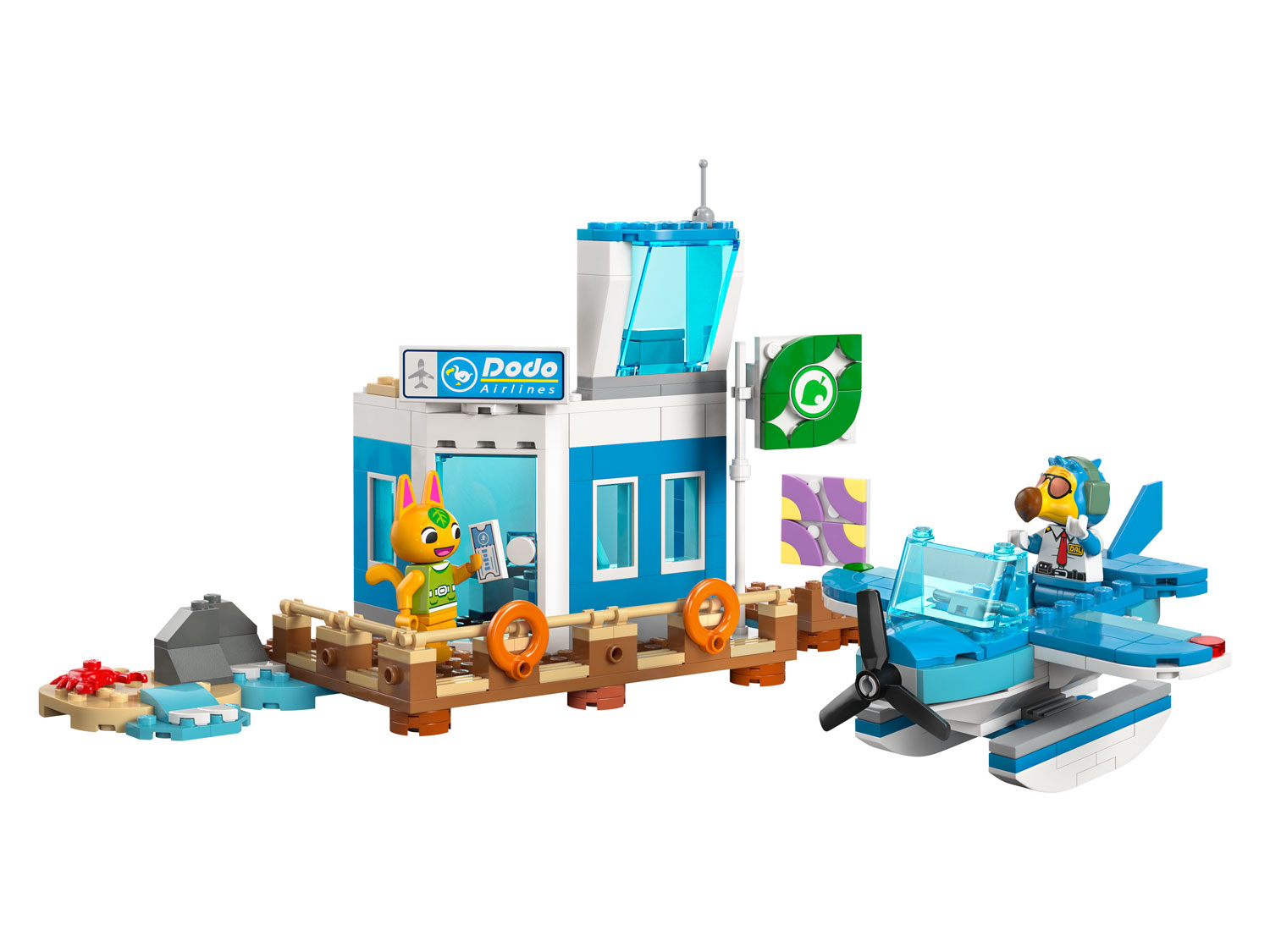 Конструктор LEGO Animal Crossing Летайте с авиакомпанией Додо - фото 3