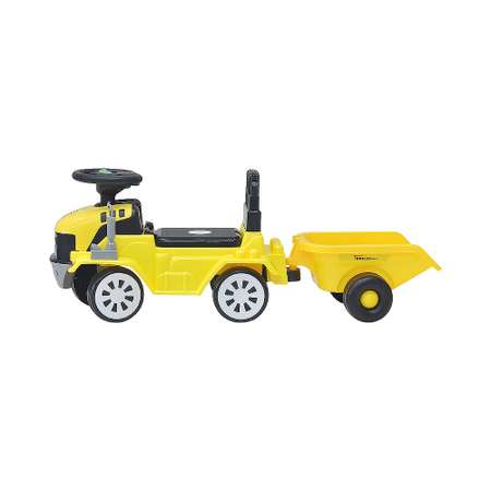 Детская каталка EVERFLO Builder truck ЕС-917T yellow c прицепом и кубиками