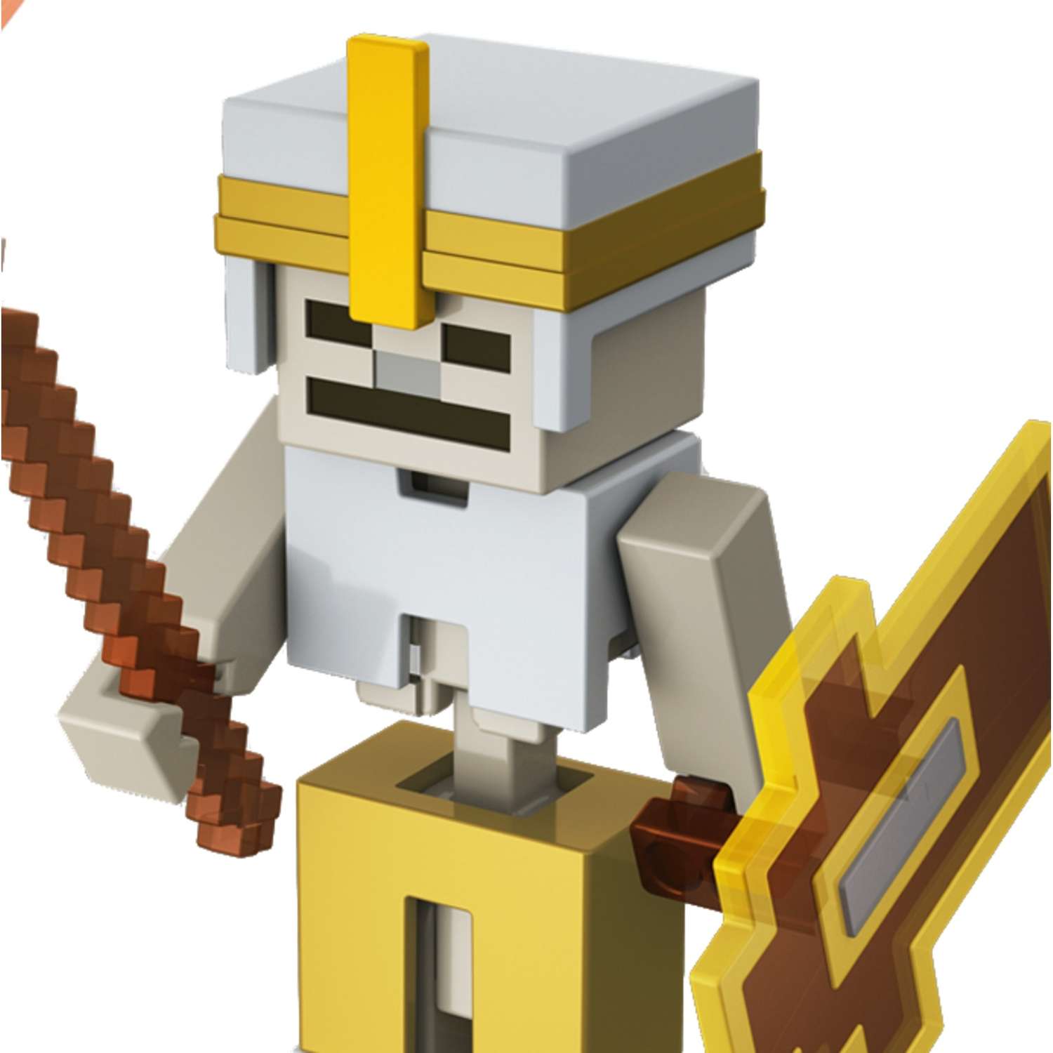 Фигурка Minecraft Подземелье Скелет-стражник малая с аксессуарами GNC26 - фото 8