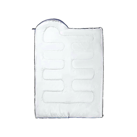 Спальный мешок-одеяло ZDK Homium для кемпинга и отдыха цвет голубой-серый