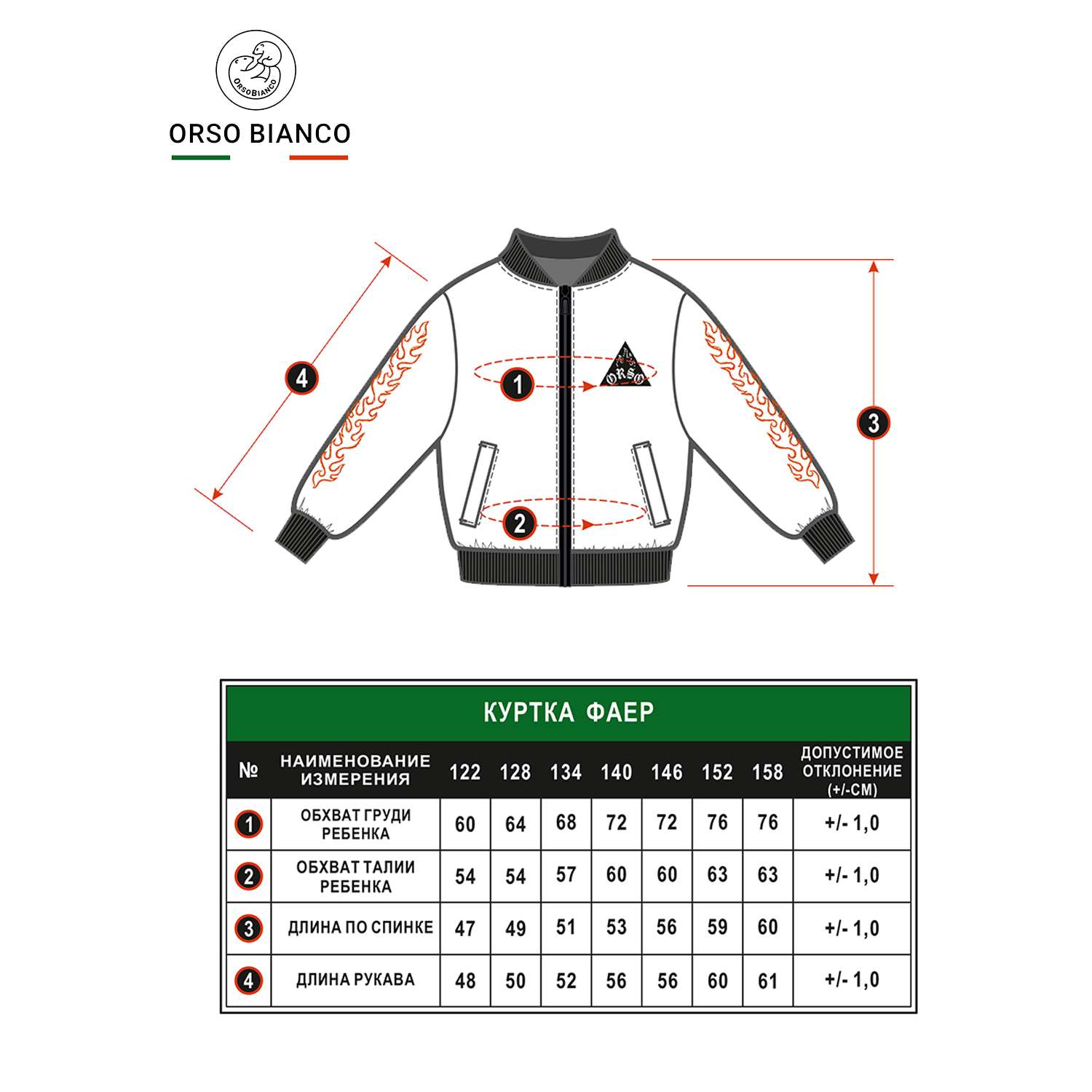 Куртка Orso Bianco OB21093-22_черный/оранжевый - фото 12