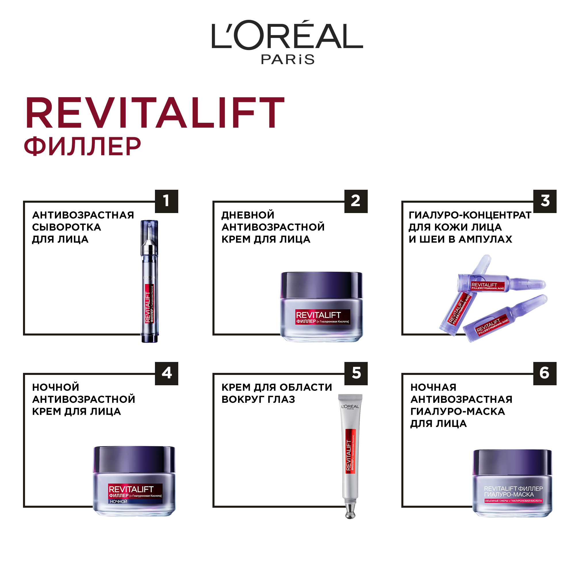 Крем для лица LOREAL Ревиталифт филлер Дневной 50мл - фото 7