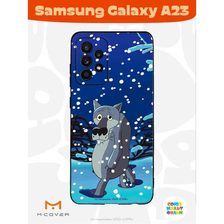 Силиконовый чехол Mcover для смартфона Samsung A23 Союзмультфильм Благодарность за обед