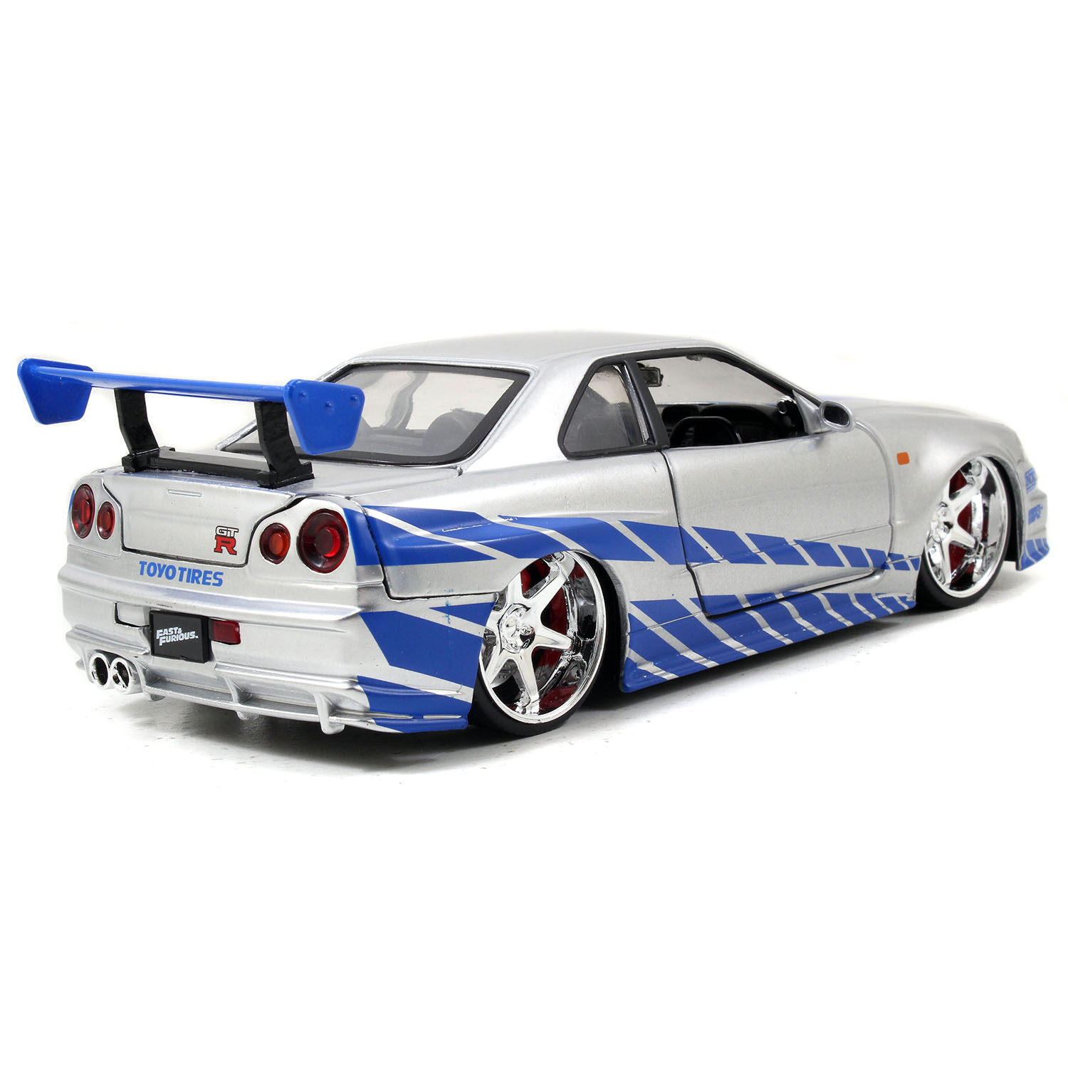 Автомобиль Jada Nissan Skyline GTR R34 1:24 ТоуR124 - фото 5