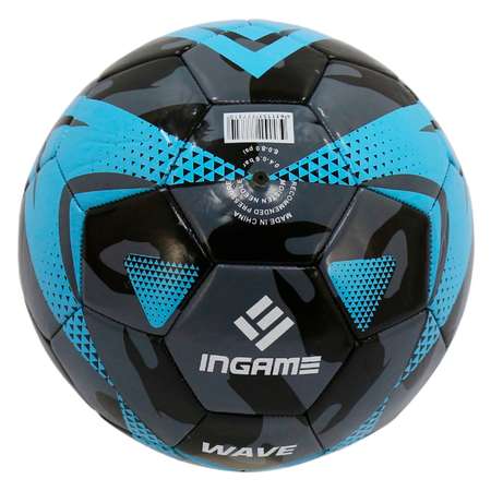 Мяч футбольный InGame WAVE №5 голубой