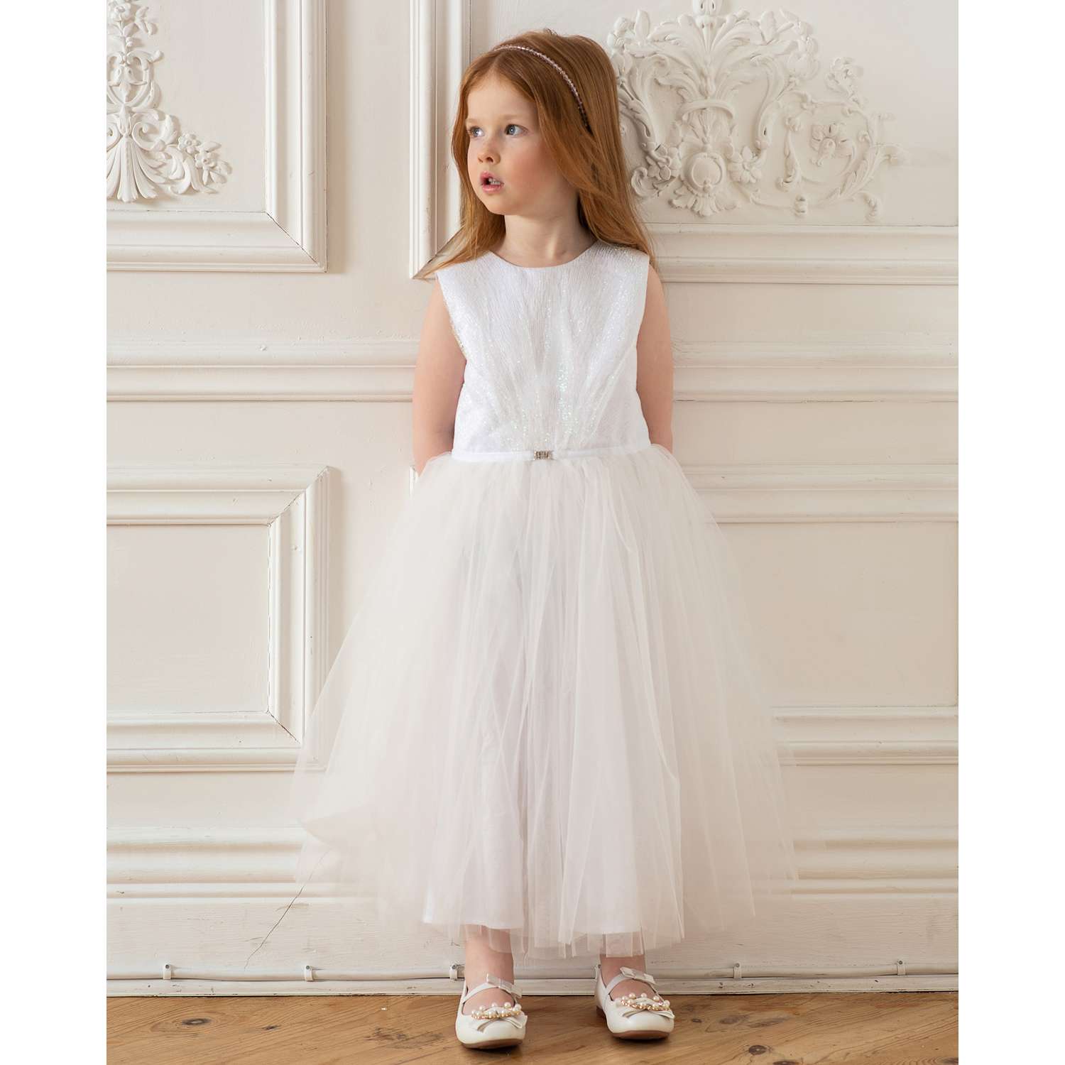 Платье LisaWeta D-005-22 белый - фото 1