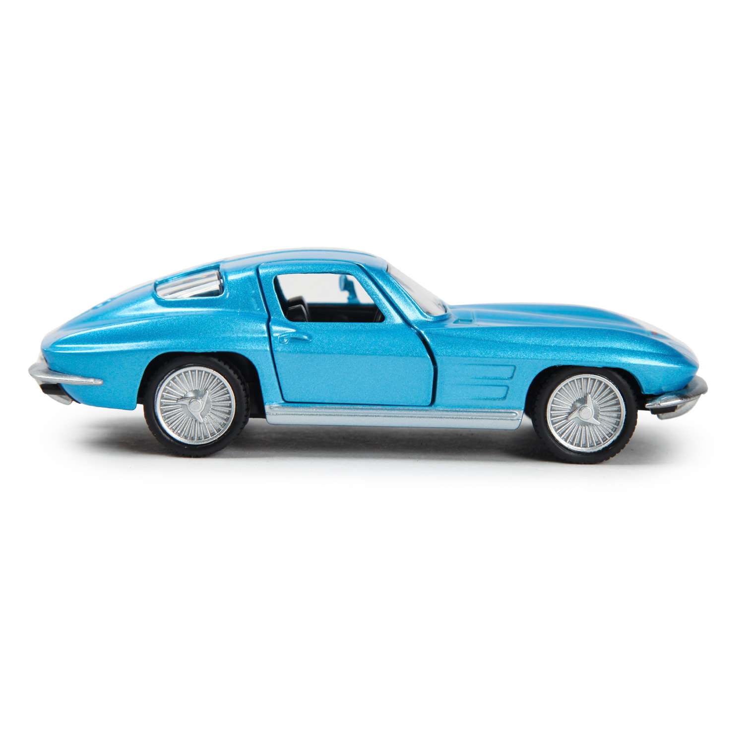 Машинка Mobicaro 1:32 Chevrolet Corvette Stingray Split Window 1963 Голубая 544058 544058 - фото 4