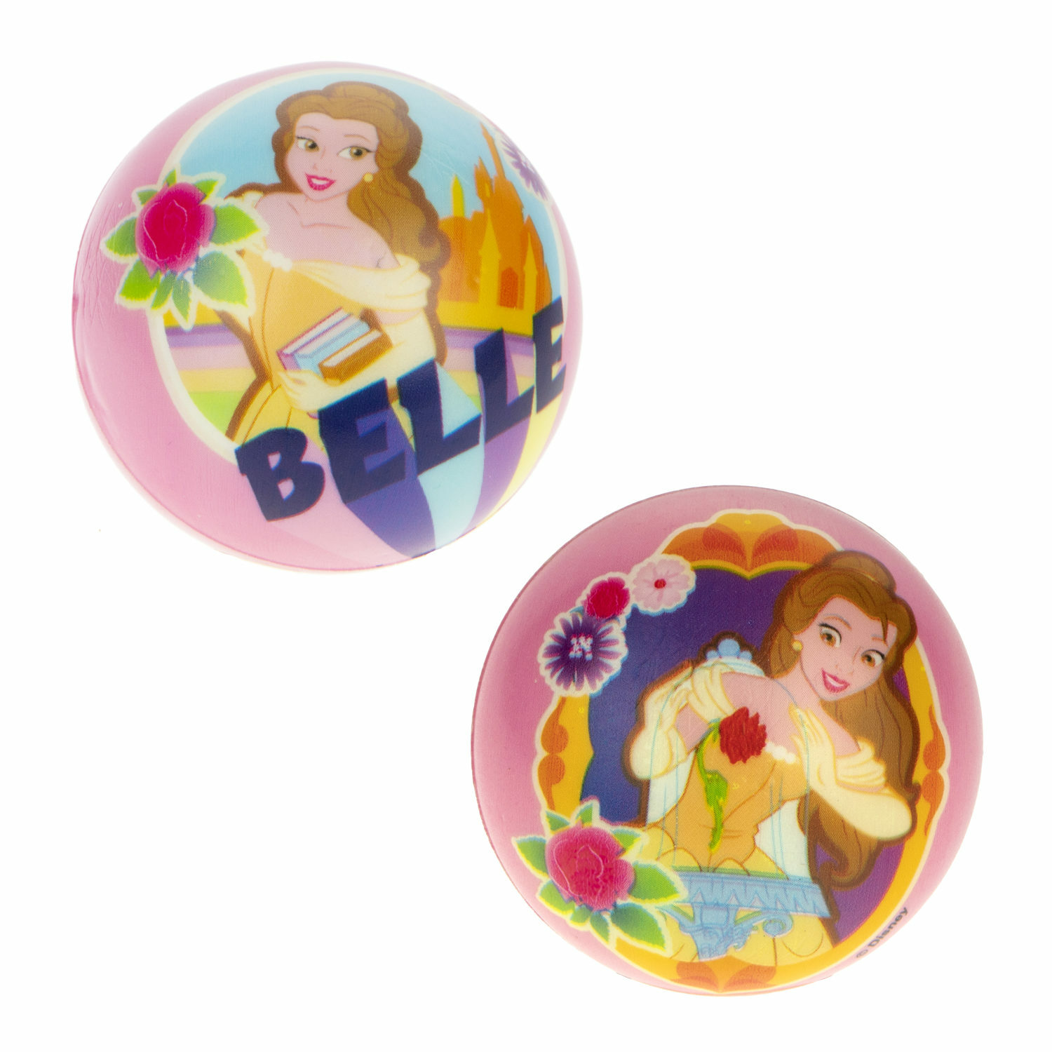 Мяч детский 1TOY Disney принцессы Рапунцель Русалочка и Бэль 3 шт - фото 4