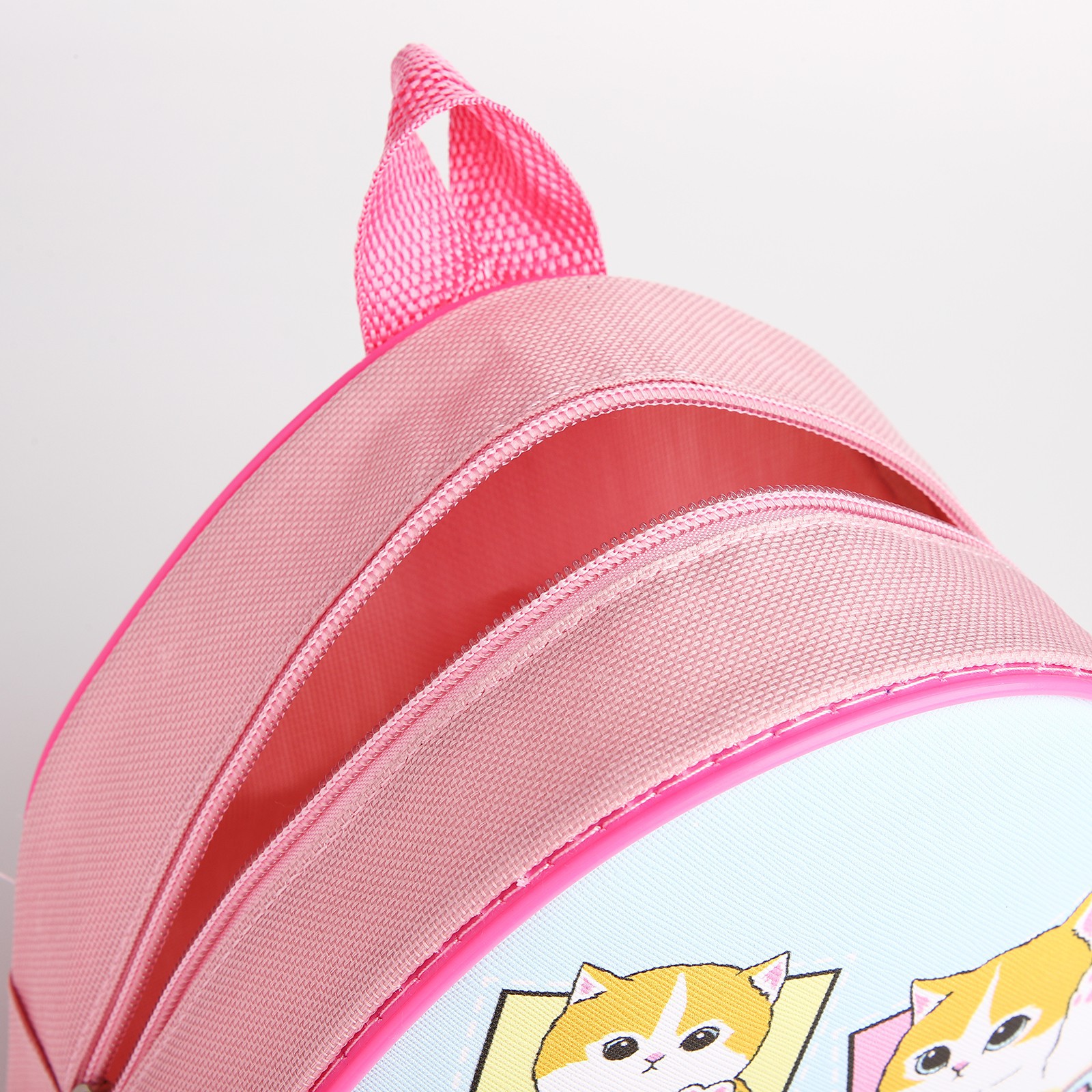 Рюкзак детский NAZAMOK «Милые котята» 23 х 20.5 см см отдел на молнии цвет красный - фото 6