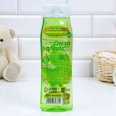 Детская пена Чистое счастье для ванны «Пено-заврррр» с ароматом зеленого яблока 400 мл