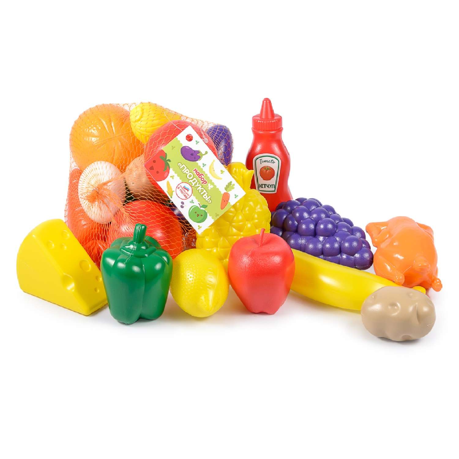 Игровой набор для кухни Green Plast игрушечные овощи фрукты продукты - фото 4