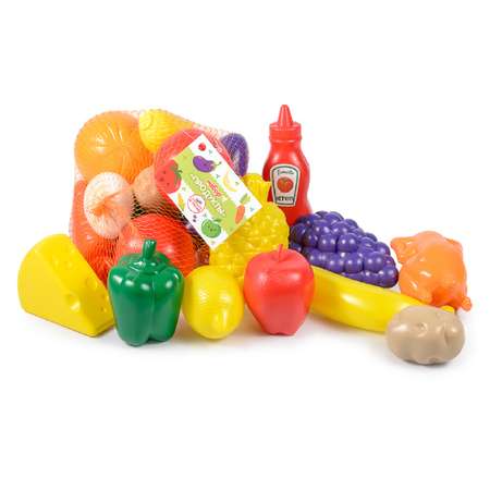 Игровой набор для кухни Green Plast игрушечные овощи фрукты продукты