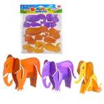 3Д-Конструктор детский Unicon Весёлые зверята Слоны