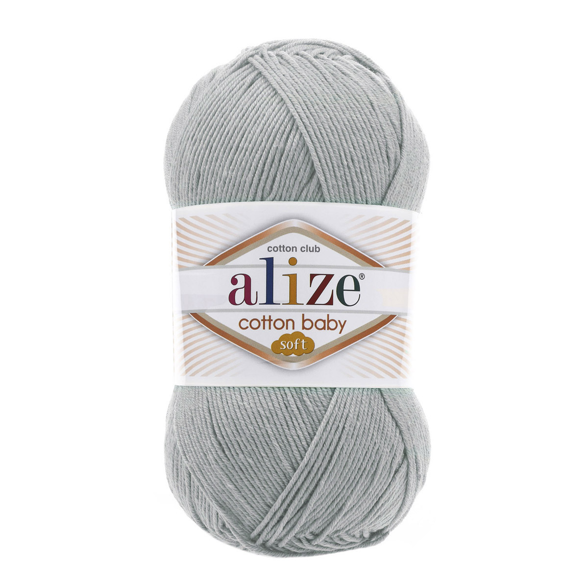 Пряжа для вязания Alize cotton baby soft 100 гр 270 м мягкая плюшевая xлопок aкрил 344 серое небо 5 мотков - фото 7