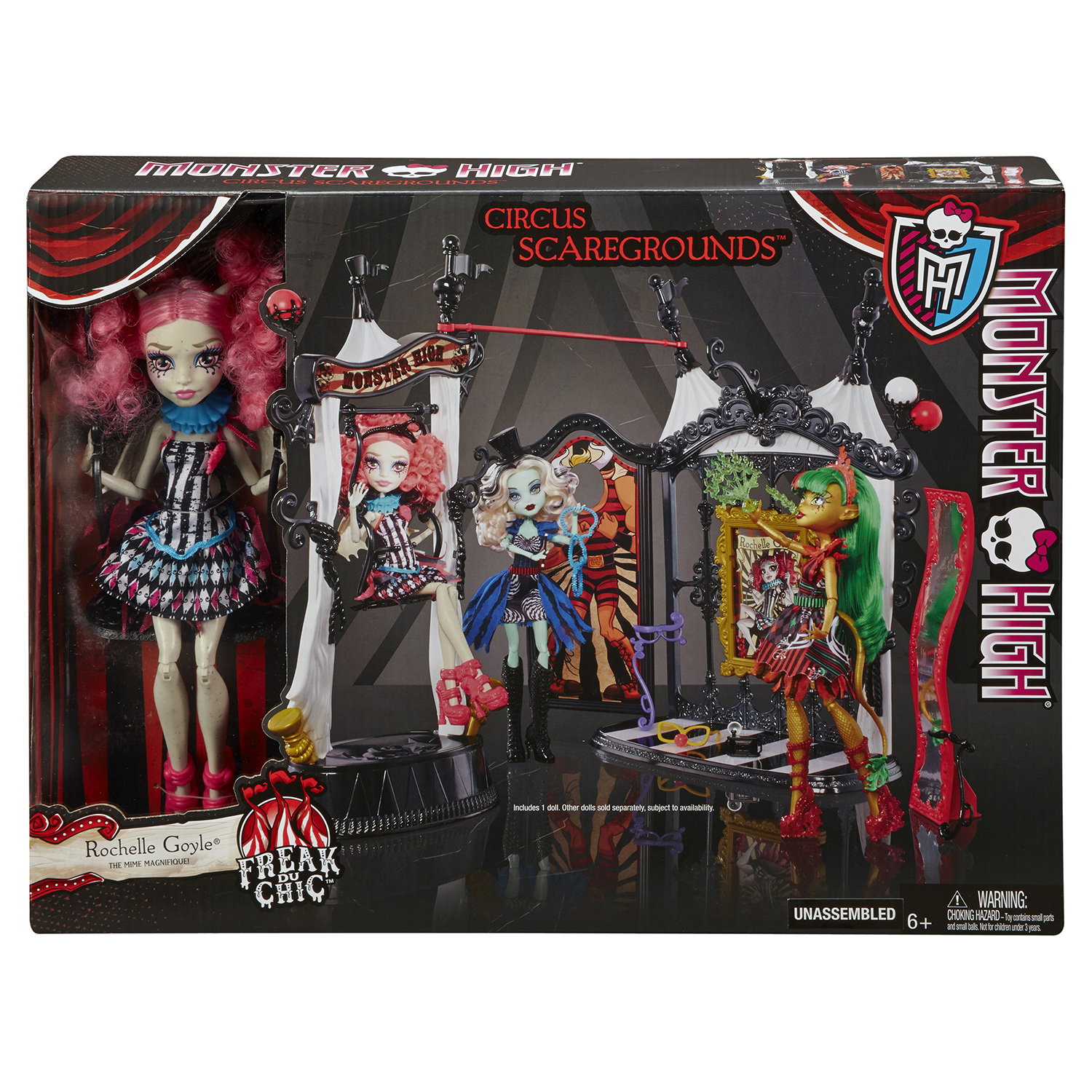 Набор Monster High Монстро-Цирк. Кукла-аксессуары купить по цене 4509 ₽ в  интернет-магазине Детский мир