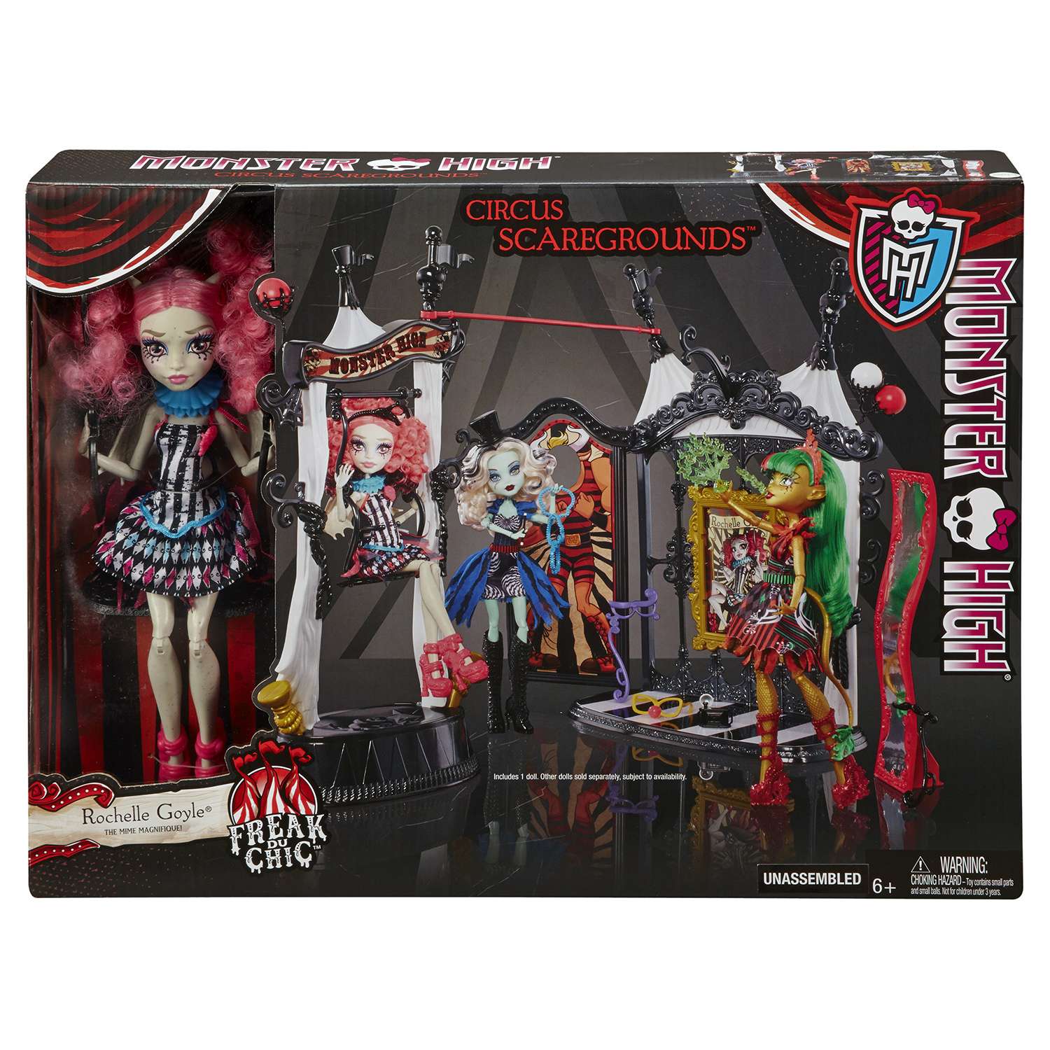 Набор Monster High Монстро-Цирк. Кукла-аксессуары CHW68 - фото 2