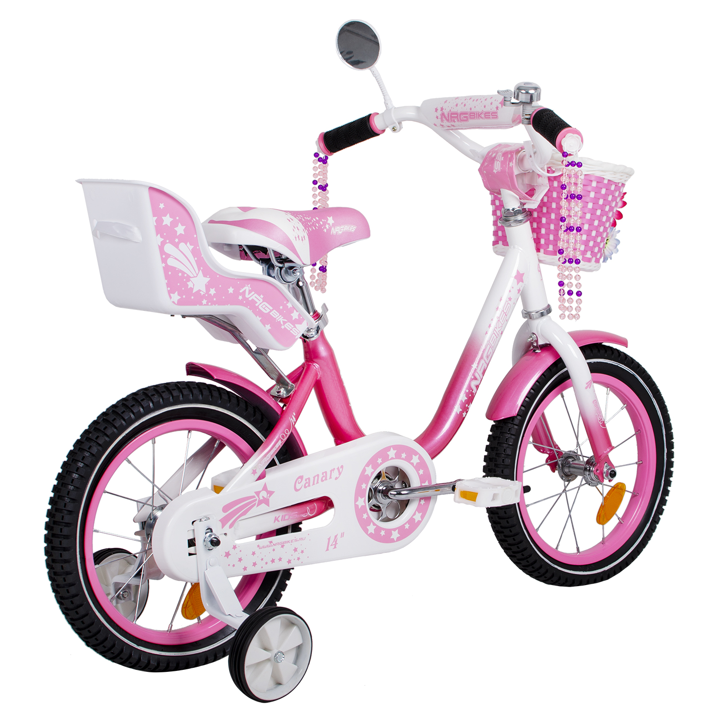 Велосипед NRG BIKES CANARY 14 pink-white - фото 17