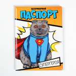 Обложка Пушистое счастье на ветеринарный паспорт супергероя